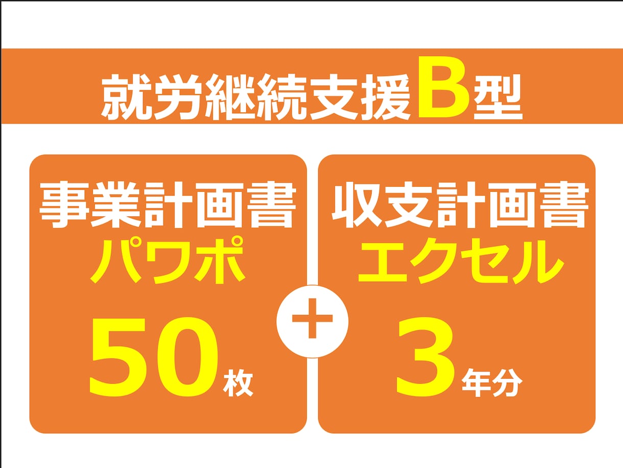 就労継続支援B型専用の事業計画書式を販売します 実際に融資を獲得！エクセル3年分とパワポ50枚のセット イメージ1