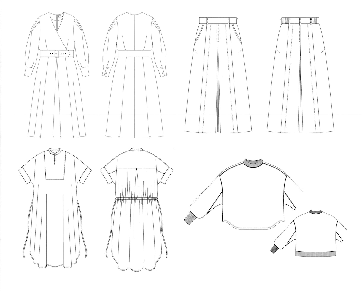 洋服のパターン(型紙)を作ります 現役パタンナーがあなたのデザインした洋服を形にします イメージ1