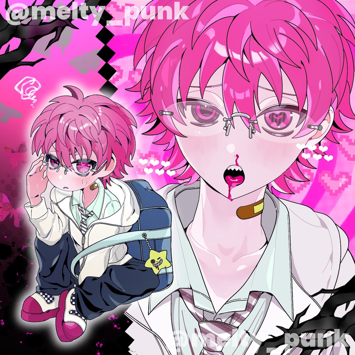デフォルメポップで奇抜な詰込みイラストを描きます ◆SNS用・グッズ製作・キャラ単体・何でもご相談ください◆ イメージ1
