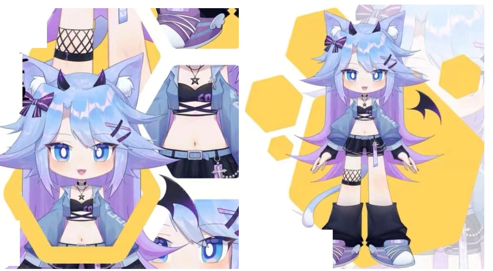 ミニキャラ向けのlive2Dサービスを提供します キュートなミニキャラのためのLive2Dモデリングサービス イメージ2