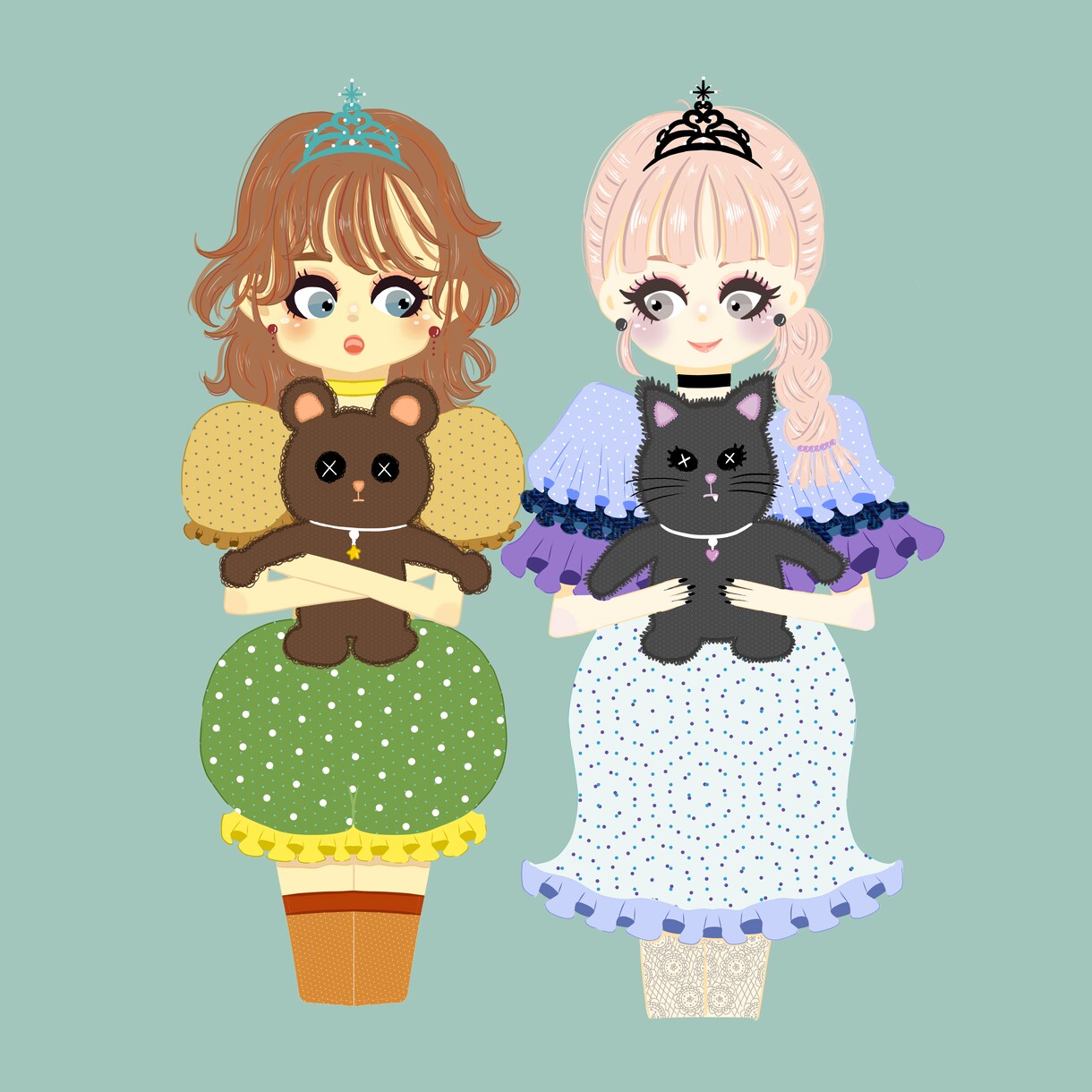ポップで可愛い女の子描けます アイコンなど様々な用途でお使いください！ イメージ2
