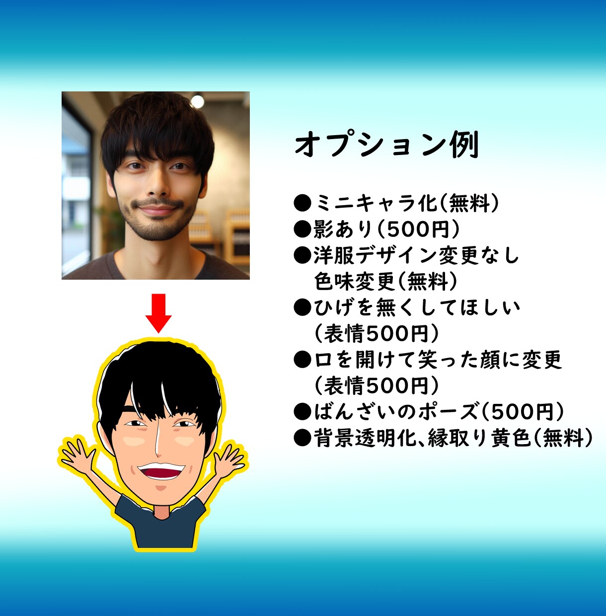 医院やお店のスタッフ写真から似顔絵イラスト描きます セール中⭐︎そっくりでも似すぎなくてちょうどいい。ビジネスに イメージ4