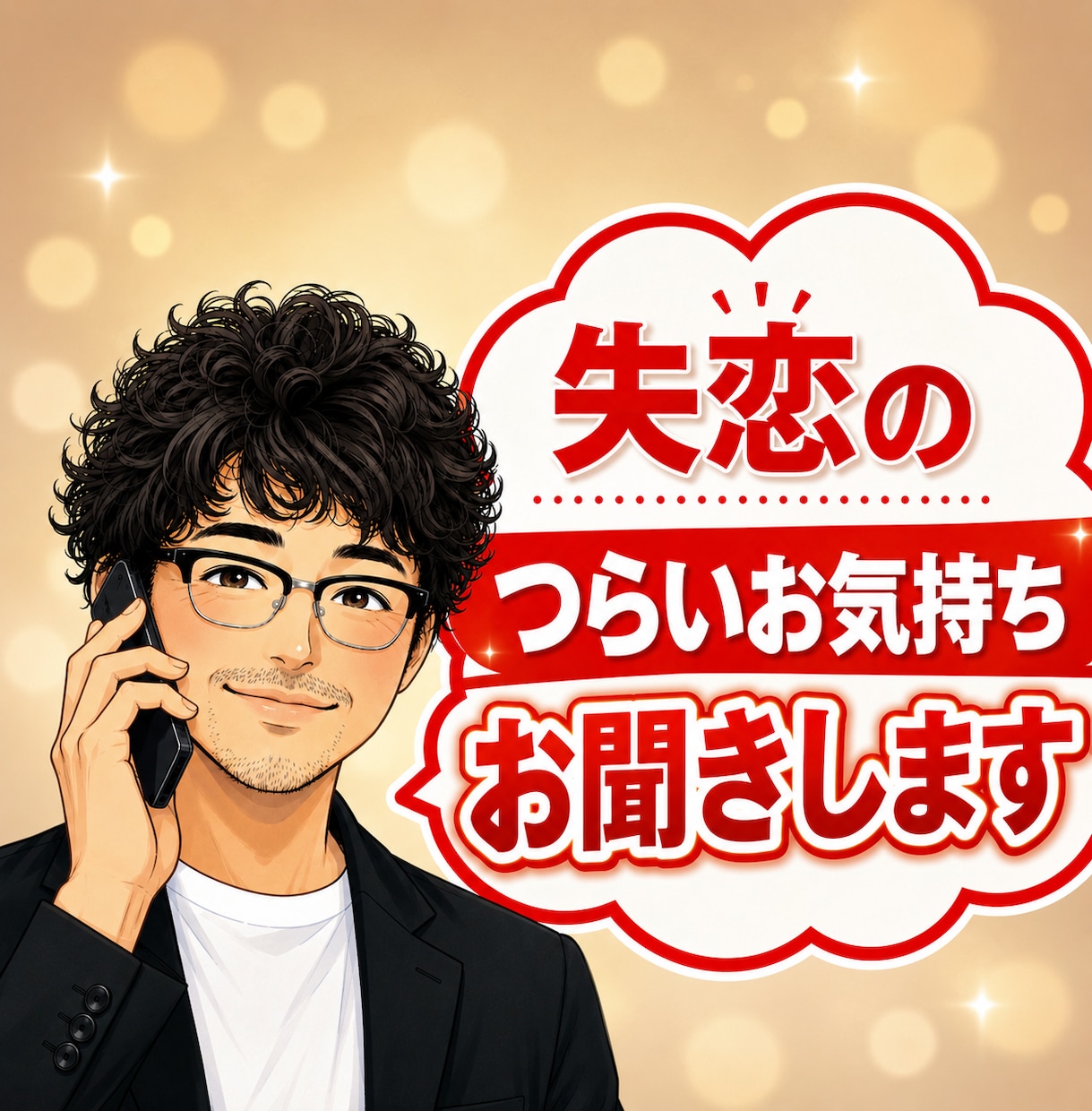 失恋の苦しさやさしく、じっくりお聞きします ひとりで抱えないで！つらい失恋、今すぐ話して楽になりましょう イメージ1