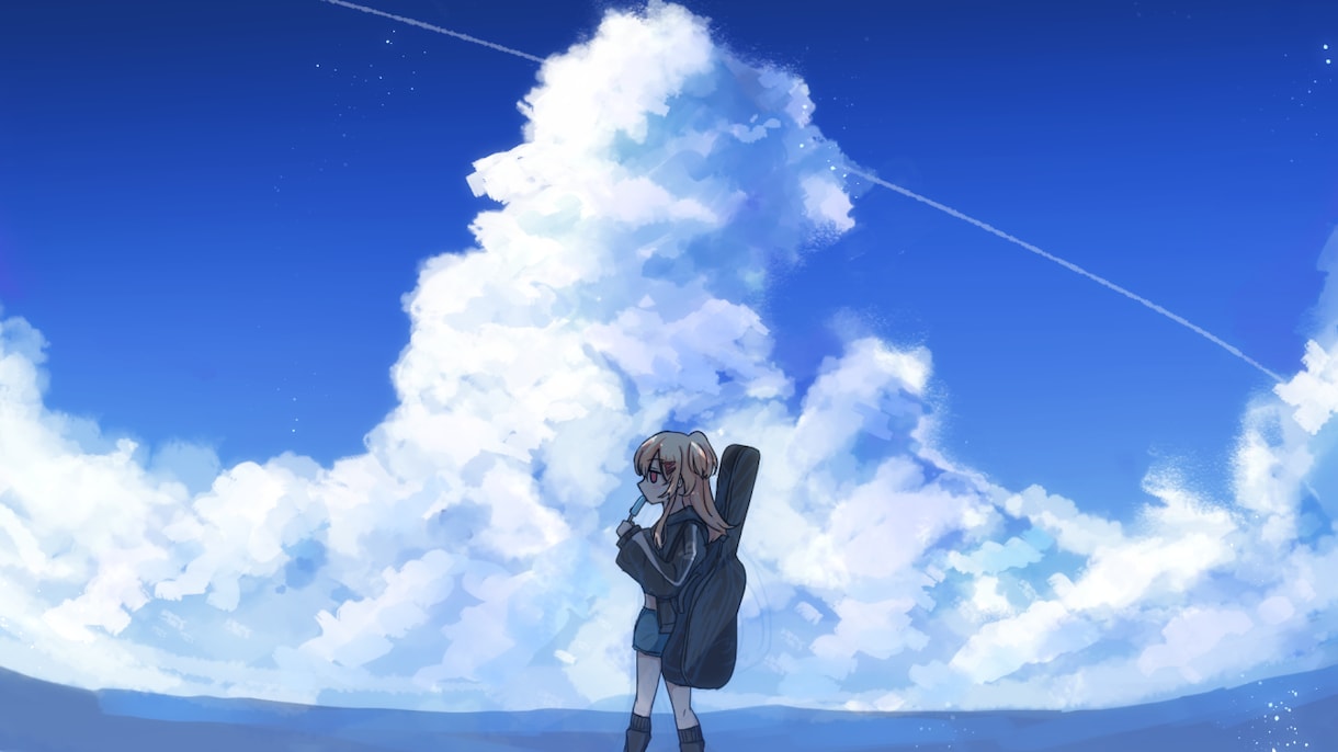 印象的で物語性のある背景メインの絵を描きます 綺麗・爽やか・幻想的・切ない・ノスタルジック・透明感など イメージ8