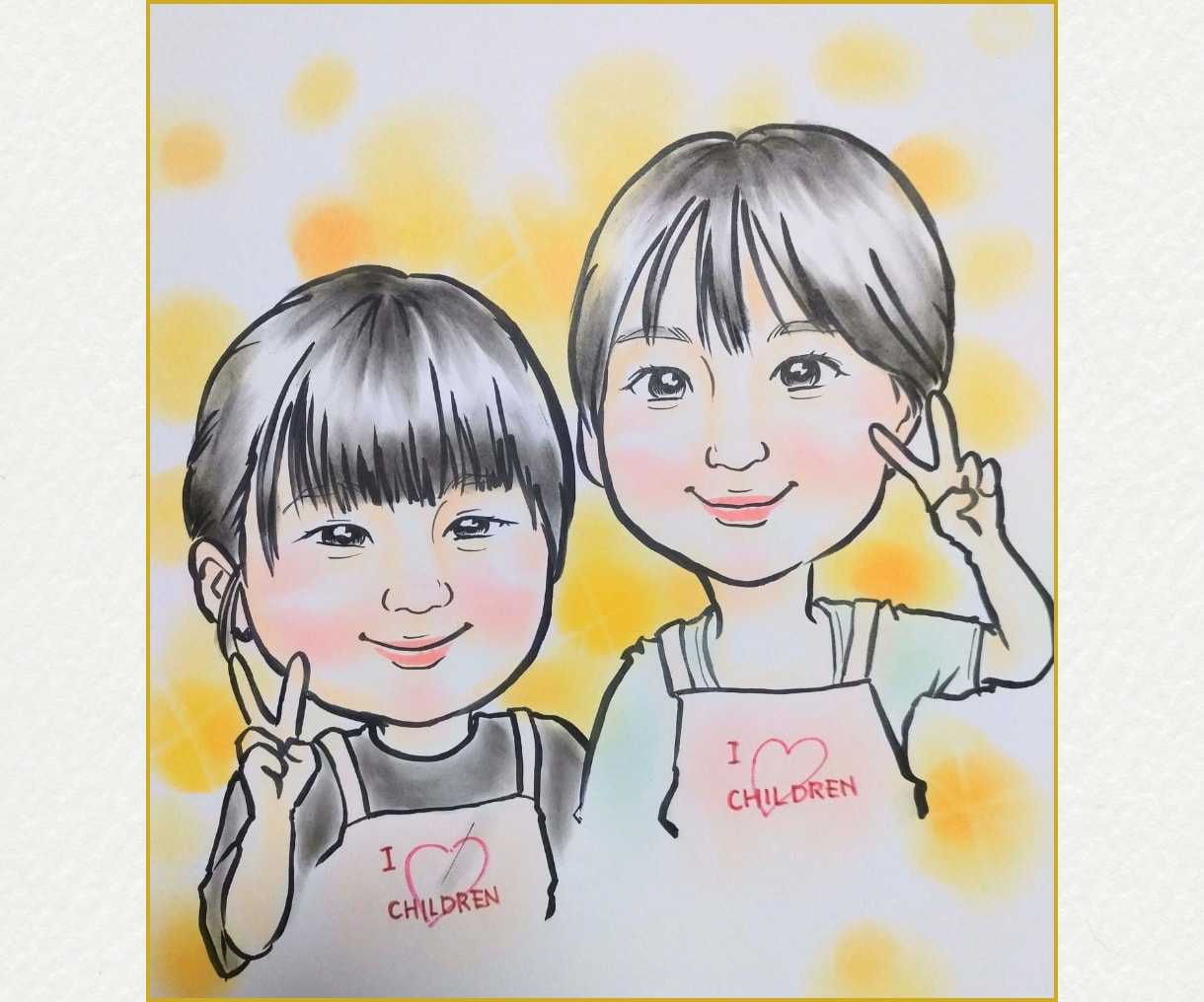 心に残るお写真を、手描き似顔絵にします 「想い」をカタチに！ずっと大切にしたくなる一枚に イメージ4