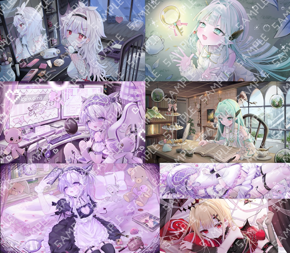 企業実績多数！豪華で可愛い絵を描きます お顔の可愛さは勿論！背景も怠りません！構図案もお渡しします！ イメージ7