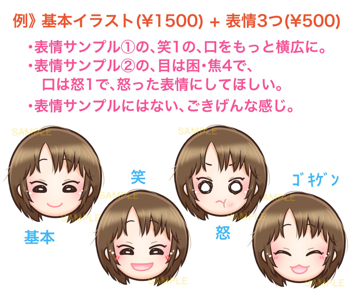 アイコンや動画に使えるはっきりしたイラスト描きます SNSに！名刺に！動画に！いろいろ使えるデフォルメイラスト◎ イメージ5