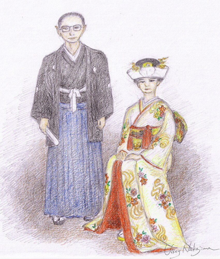 似顔絵・人物絵を心を込めてお描きします 味わいあるレトロイラスト。アイコン、記念日、プレゼントなどに イメージ5