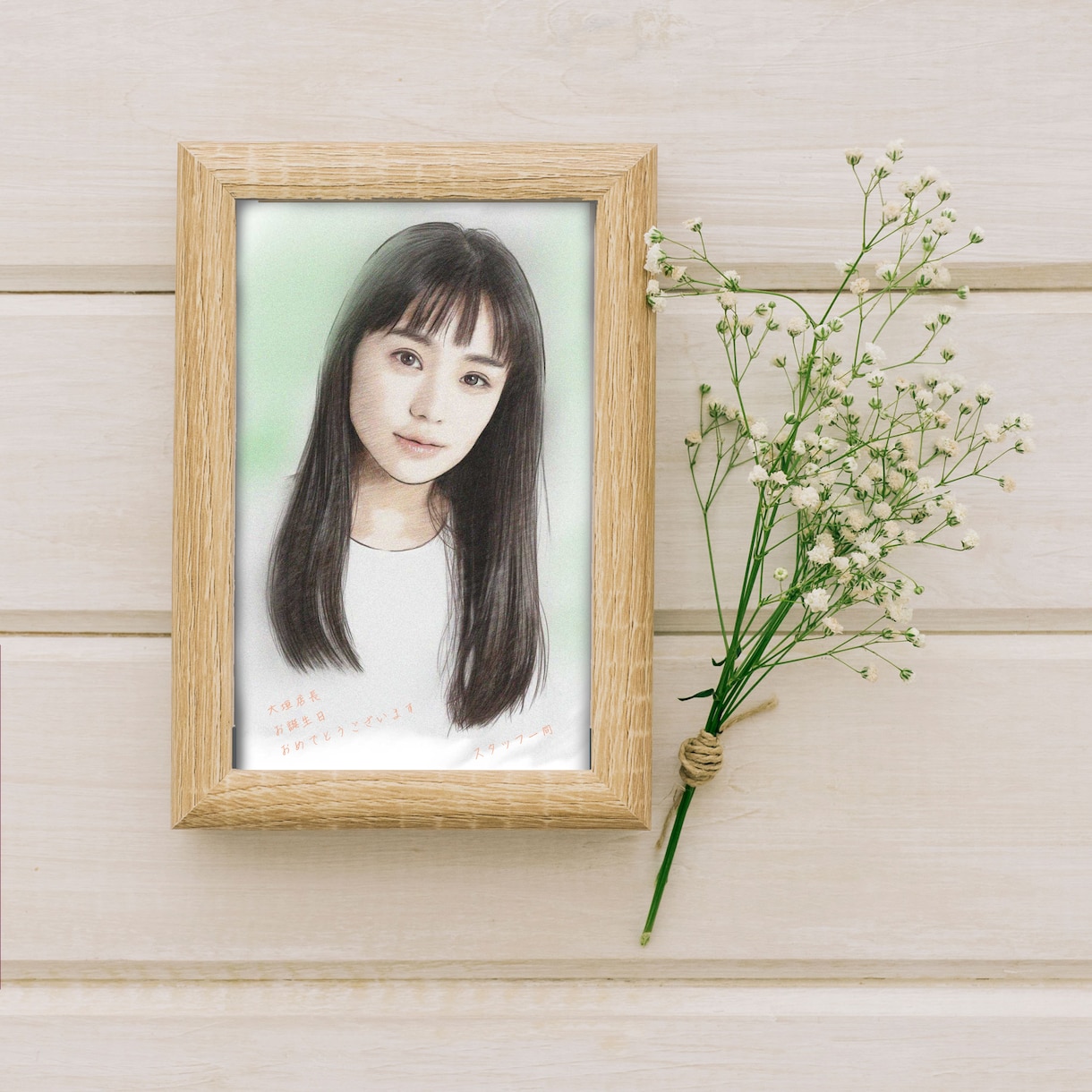 透明感！「パステル+色鉛筆+水彩」似顔絵作成します お気に入り写真をイラスト化でアイコンや記念品に！ イメージ9