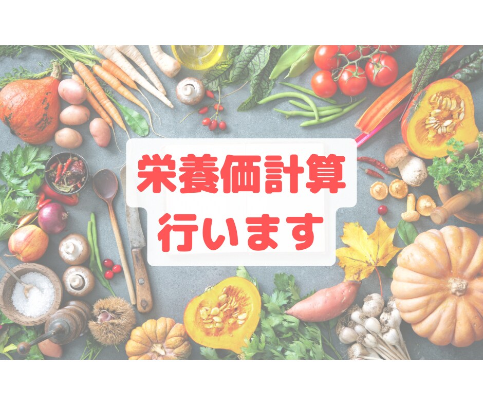 栄養士が食事バランス＆カロリーを見える化します 自炊や雑誌に載っているレシピ、企業様のメニューなどなど イメージ1