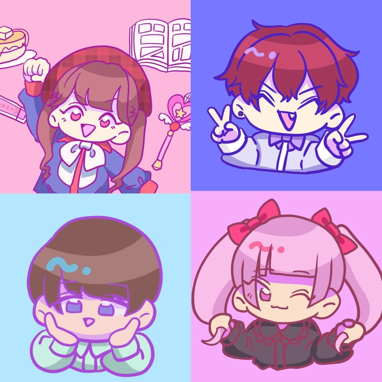かわいくてポップなアイコン作成します あなただけのSNSのアイコンを作成してみませんか？♡ イメージ1
