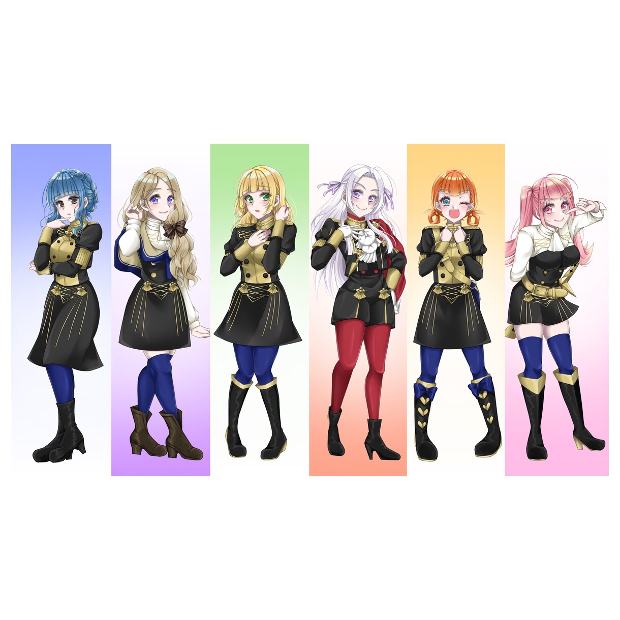 立ち絵1枚絵SNSアイコン等/イラスト制作承ります キャラデザが定まってなくても無料相談受け付けます！ イメージ1