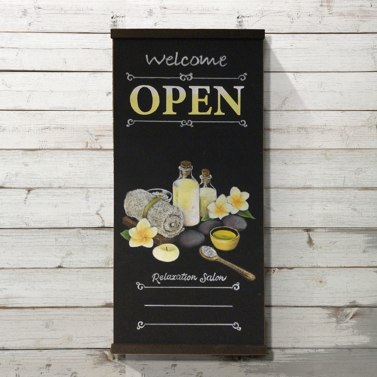 手描きオリジナル看板、オイルチョークで仕上げます ✳︎お店や披露宴のwelcomeボードをおしゃれに✳︎ イメージ3
