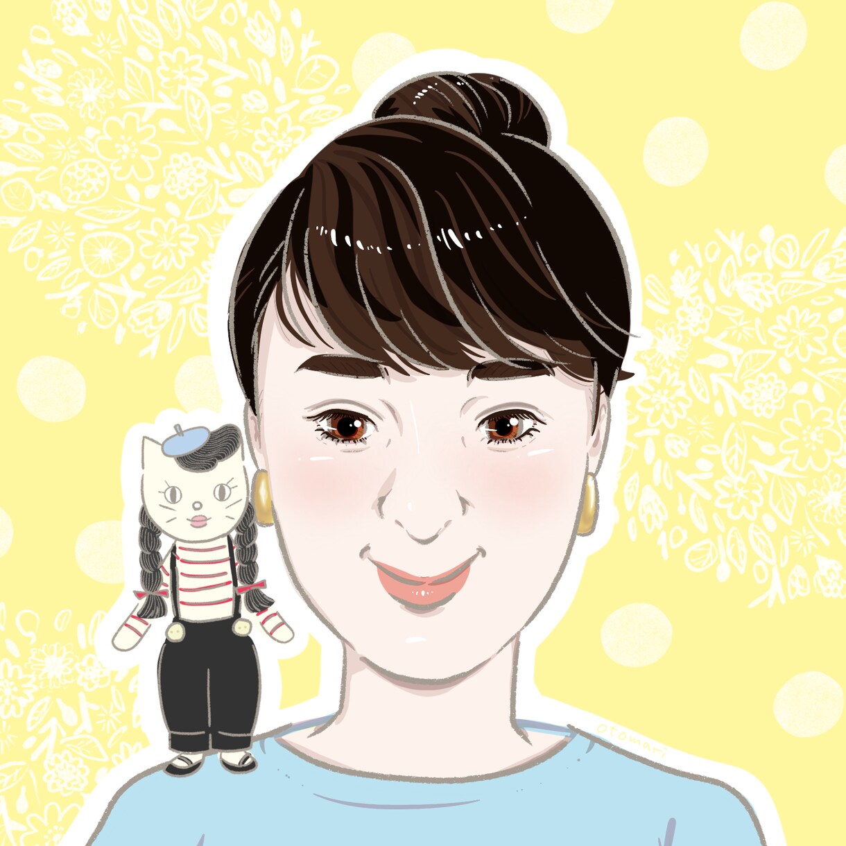 キレイ系イラストアイコン描きます 流行に流されない愛され系笑顔イラスト。安心感を与えます。 イメージ4