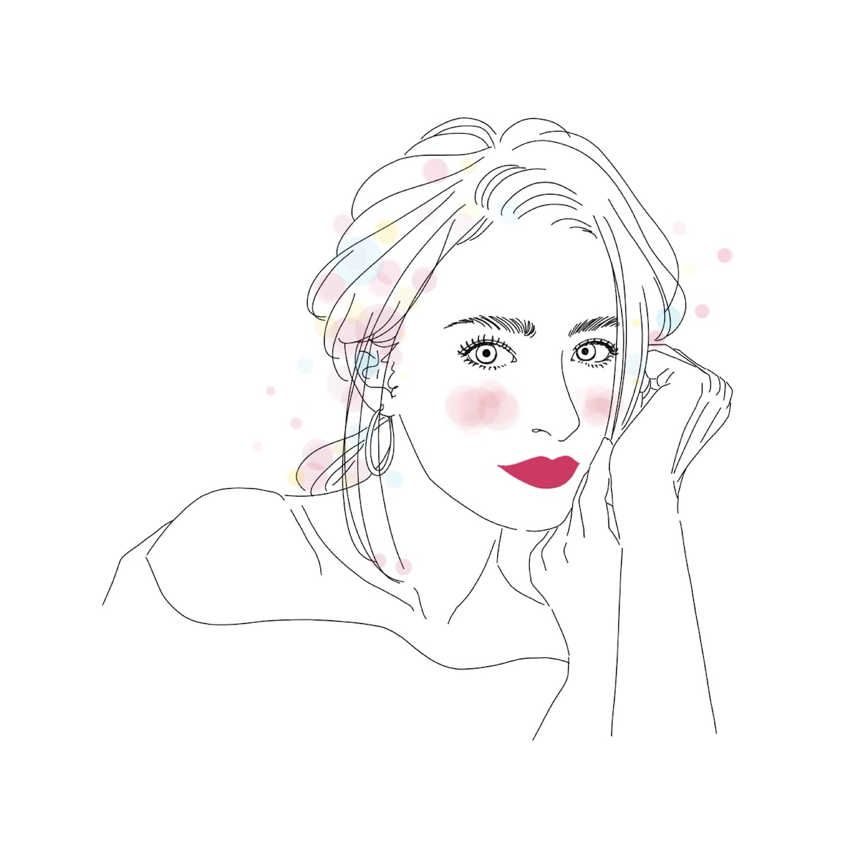 アイコンイラスト描きます SNSアイコン.カップル.プレゼント用のイラスト描きます イメージ9