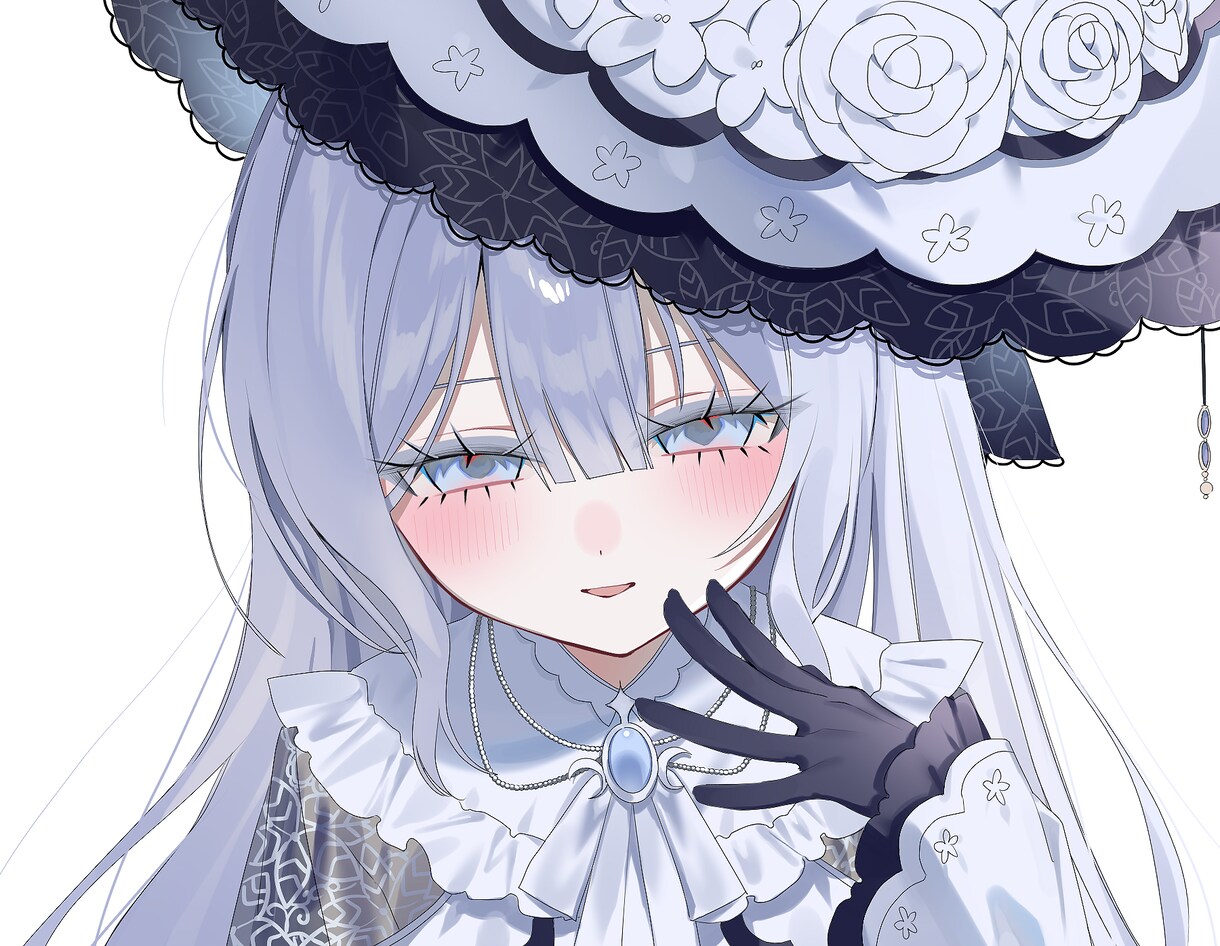 歌ってみた・MV・サムネ等の一枚絵を描きます フリルやレースに特化したゴシック・ロリータなイラストが得意 イメージ3