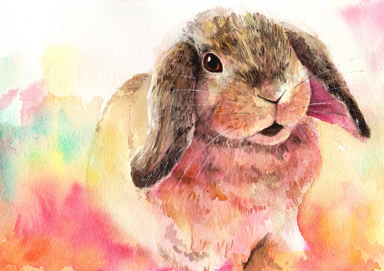 水彩であったかいペットの似顔絵描きます 水彩でペットの似顔絵☆原画とデータ両方お渡し イメージ9