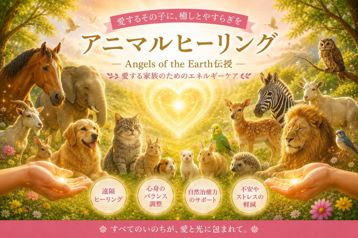 アニマルヒーリンング　アチューメントいたします Angels of the Earth アニマルヒーリング イメージ1