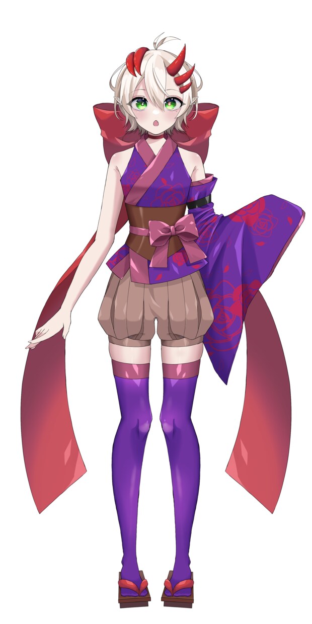 魂募集！IRIAM用立ち絵完成品販売いたします 異世界からやってきた鬼人の女の子の魂募集中です！ イメージ4