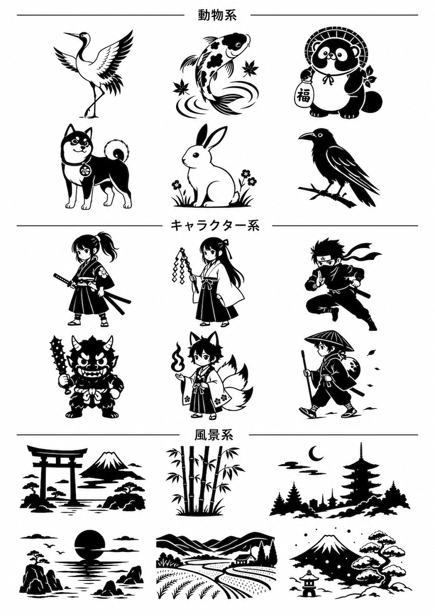 オリジナルのカッティングステッカー作ります AIデータをお持ちならデータ作成費0円。画像1枚からでもok イメージ4