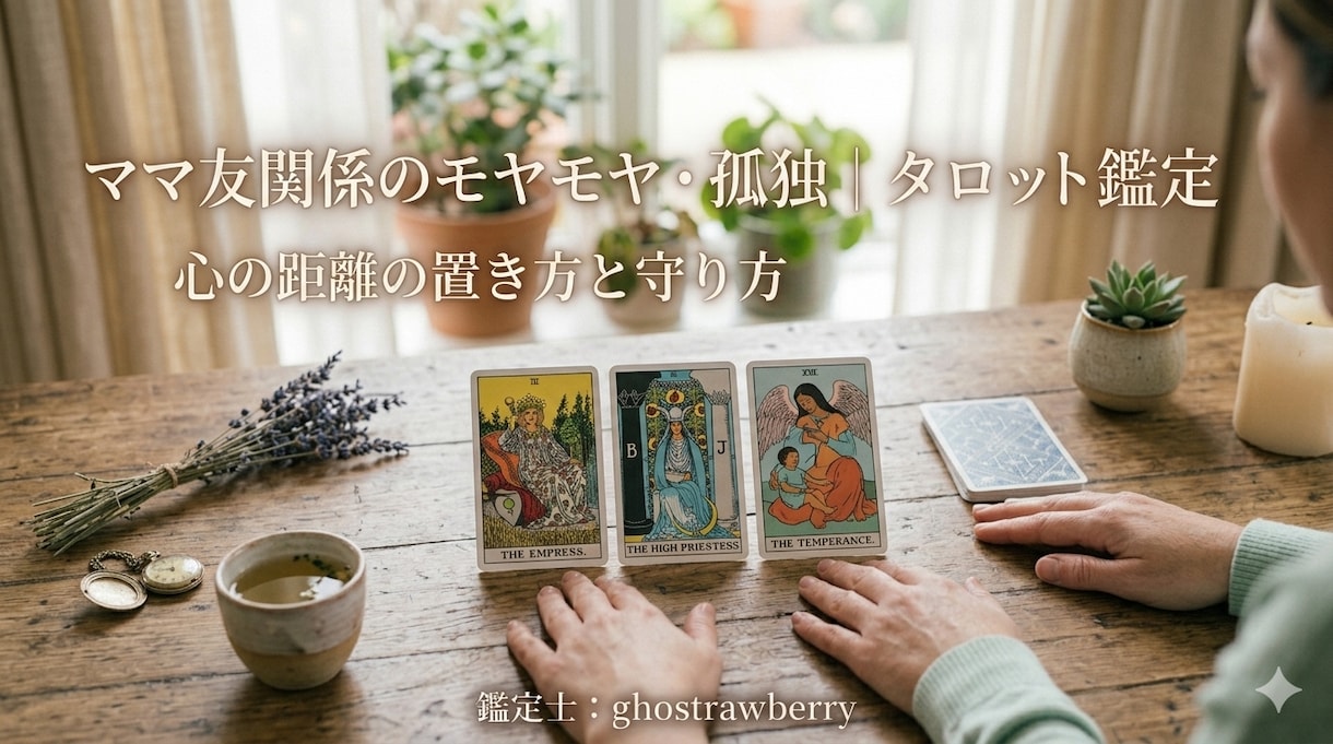 ママ友トラブル：お悩み・愚痴お聞きします ママ友関係のモヤモヤ孤独：心の距離の置き方を占います イメージ1