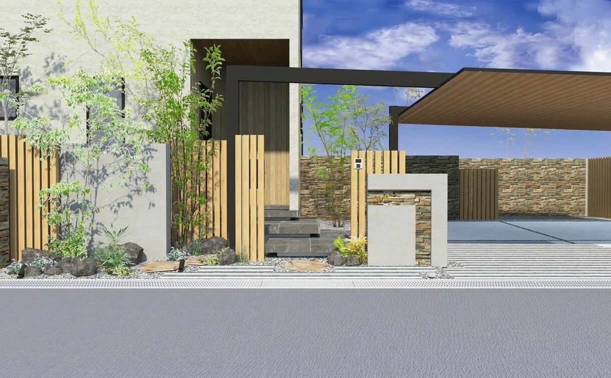 個人のお客様限定、外構図面•パースを作成します これからお家を建てる方、リフォームをお考えの方におすすめです イメージ7