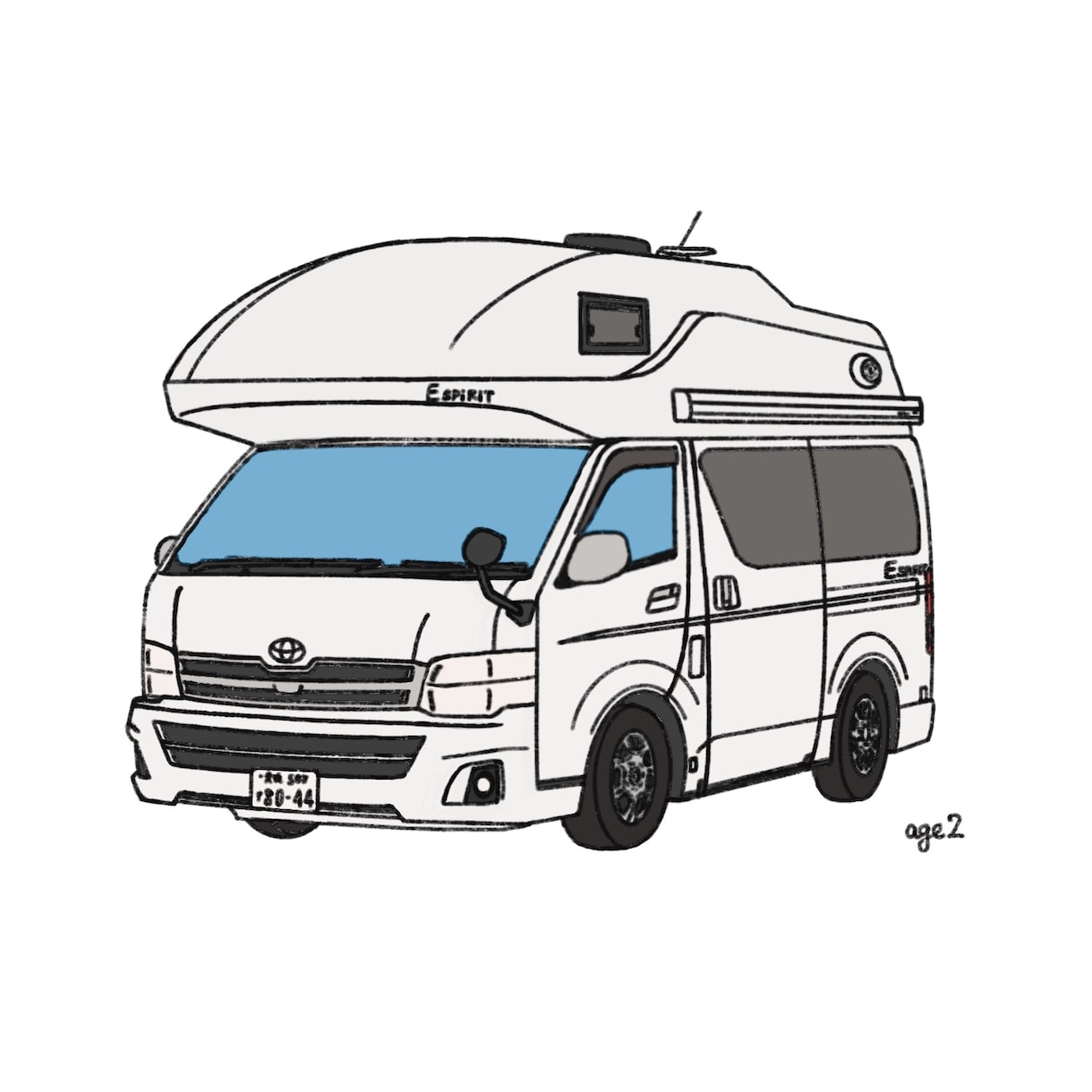 あなたの愛車のポップなイラスト作成します 〜LINE等SNSのアイコン画像に〜オリジナルTシャツに〜 イメージ3