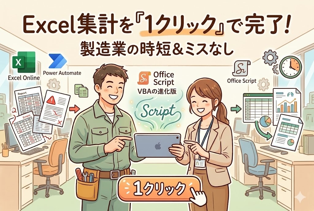 Office Scriptでエクセル自動化します 毎日手作業でやっている「Excel業務」、自動化しませんか？ イメージ1