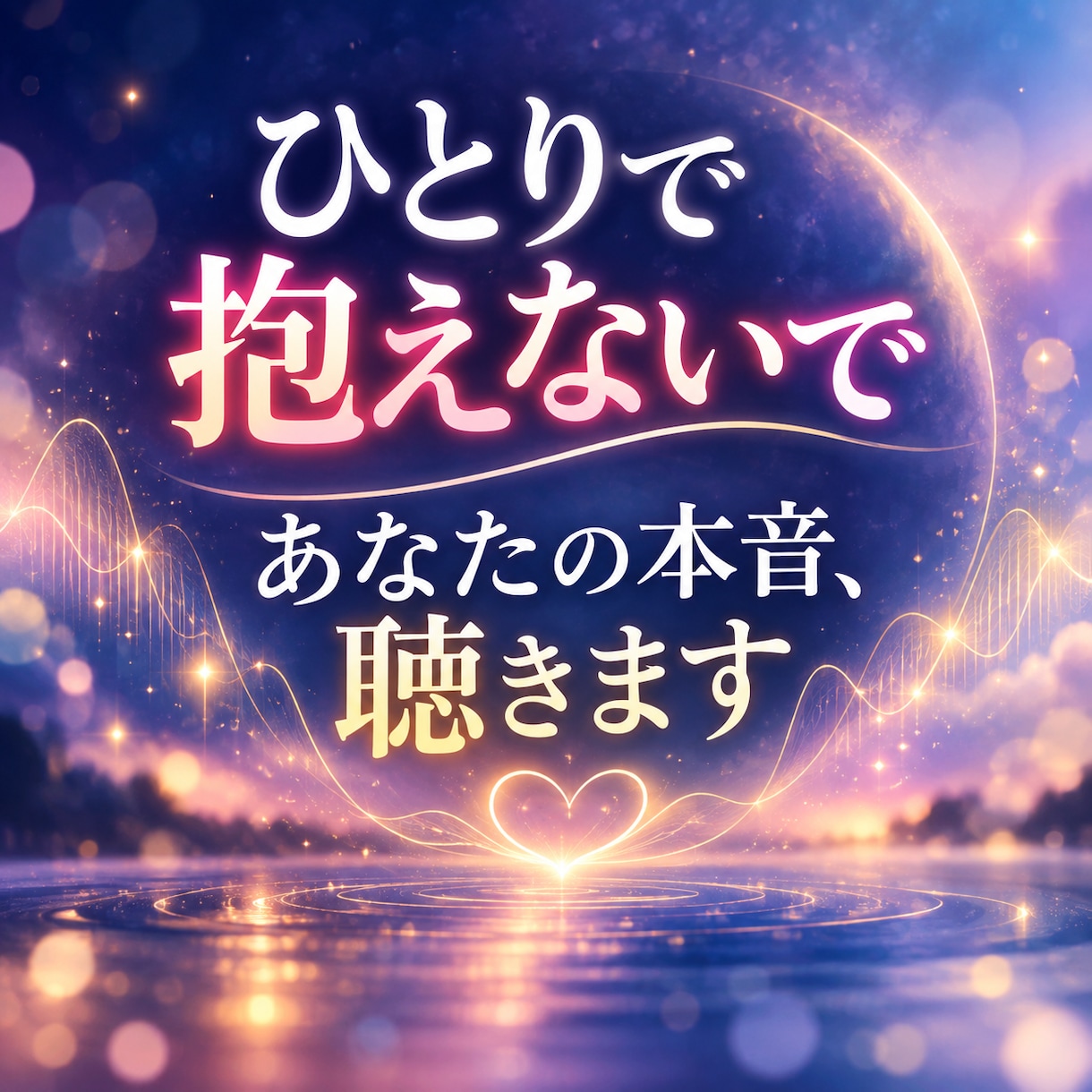 もう一人で抱えないで｜あなたの本音を聴きます 誰にも言えない想いを、あなたのペースでお話しください イメージ1