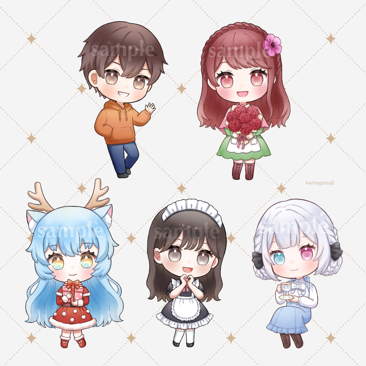 可愛いミニキャラ・デフォルメイラスト描きます /アイコン、サムネ、MVや動画配信に イメージ10