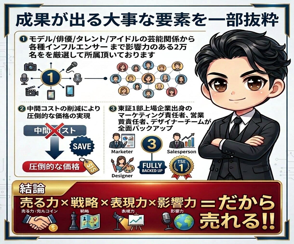 企業戦略に7億強の人気モデルの影響力を活用頂けます ヒット商品サービス多数誕生/1000万再生多数/ココナラ三冠 イメージ7