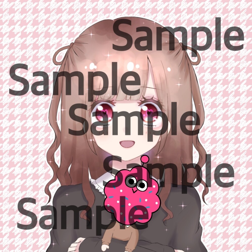 推しぬい×自分！SNS用アイコン描きます 量産・夢アイコン作成(1×1) イメージ2
