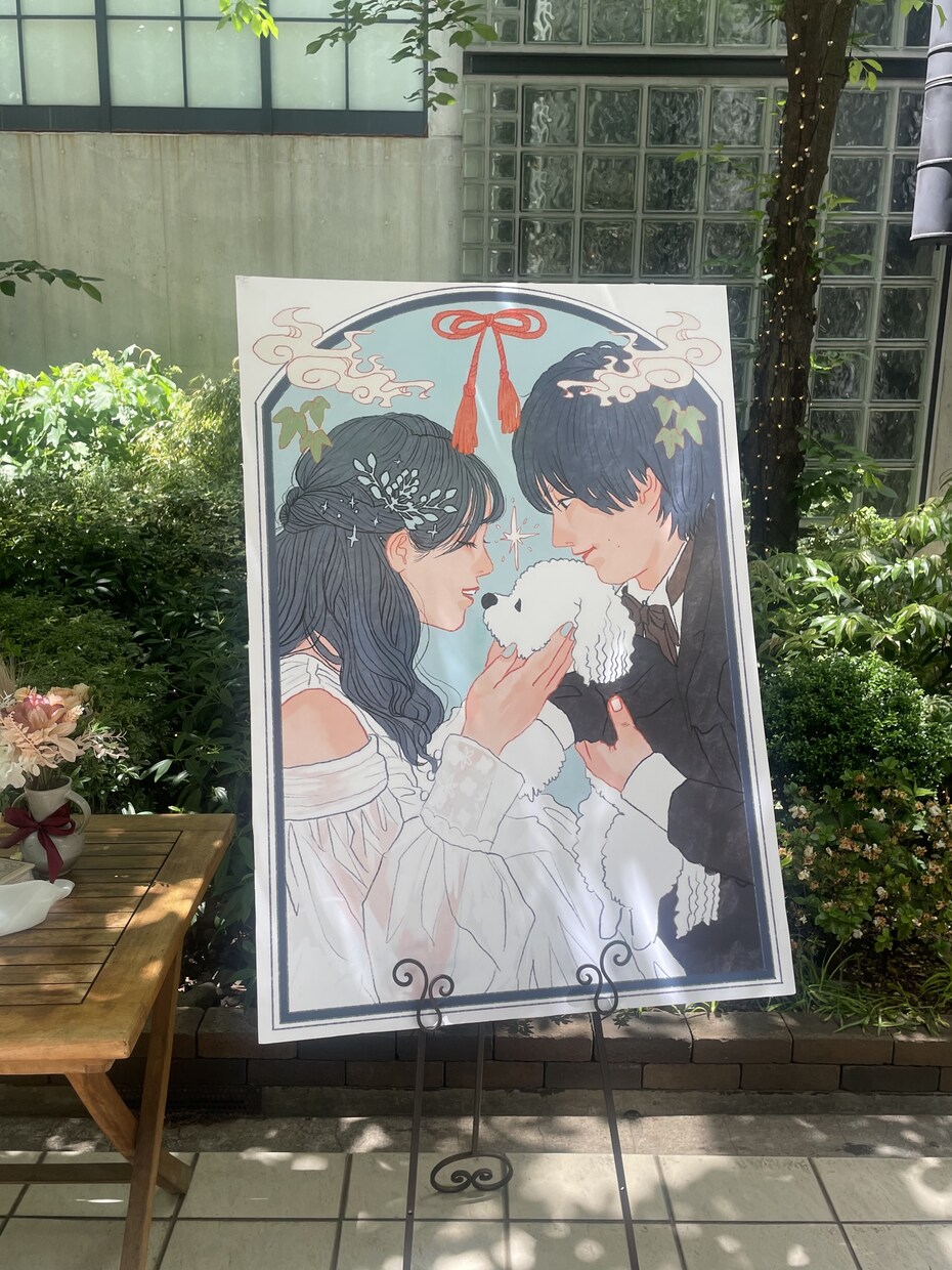ウェルカムボード用イラストを描きます 結婚式の記念になるウェルカムボード用のイラストを描きます イメージ2