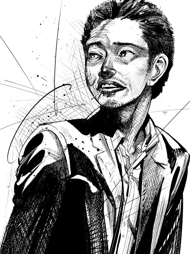 風景つき似顔絵を描きます 他者とは違う、目をひく似顔絵を イメージ9