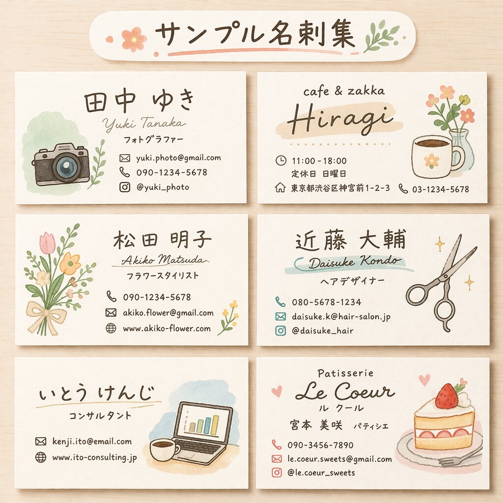 手書き文字の名刺デザイン作成します 温かみと信頼感が伝わる“印象に残る名刺” イメージ1
