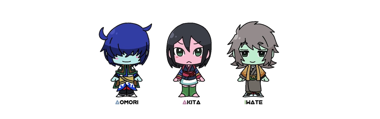 テンプレ使用！即納！お手軽！アイコン作成します ちびキャライラスト！アイコンなどに利用出来ます。 イメージ1