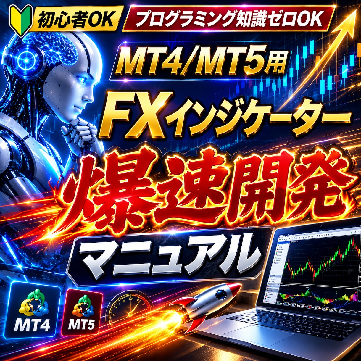 FXインジケーター開発マニュアルになります 【プログラミング知識ゼロOK】AIにお任せ！FXインジ開発 イメージ1