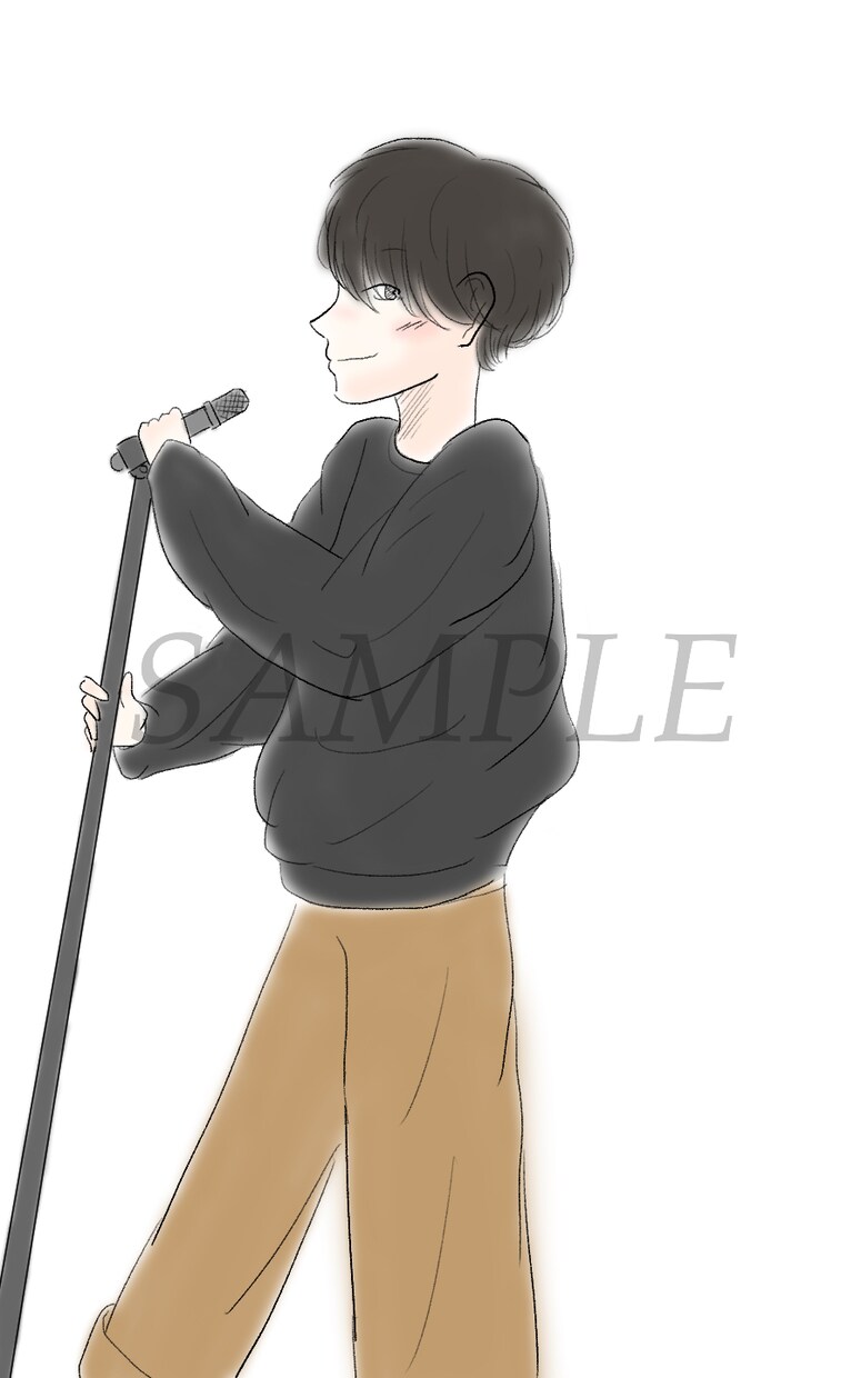 あなたをシンプルなキャラで描きます お客様のオリジナルイラストを制作致します！ イメージ3