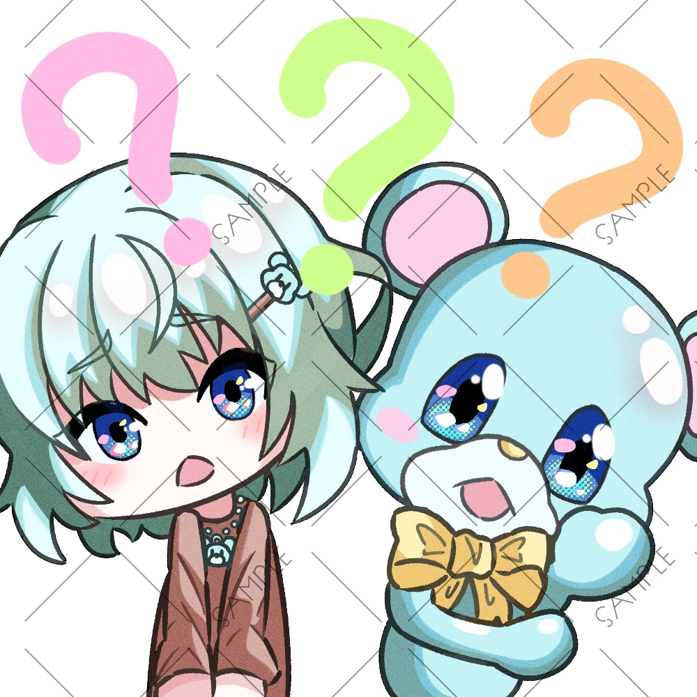 キュートなミニキャラ描きます ぱっと目を引くような可愛いイラストをお届け！ イメージ4