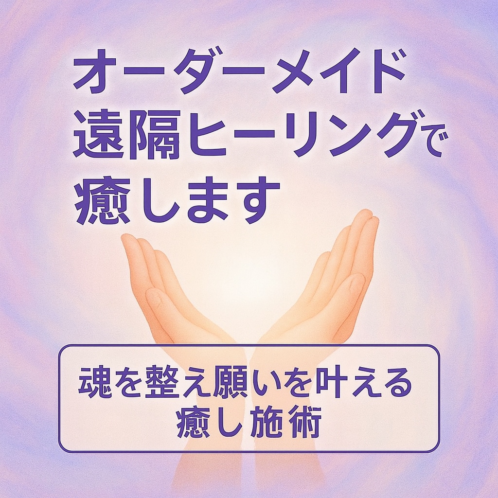 オーダーメイド遠隔ヒーリング(30分間)で癒します ⭐︎ 疲れや不安を手放し軽やかに⭐︎ イメージ1