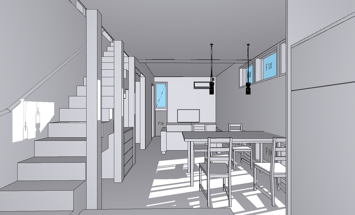 モノクロのパースを作成します まだ色は決まっていないけど、どのように見えるか確認したい方に イメージ1