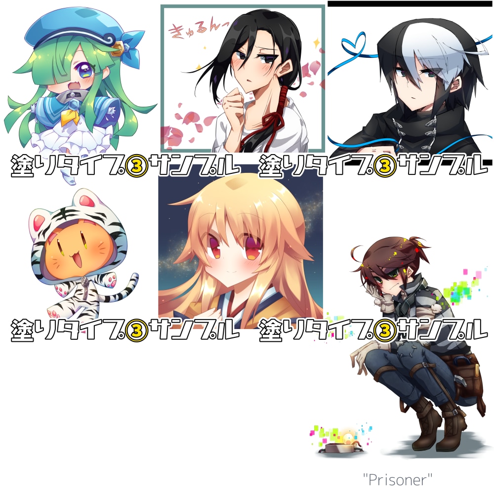 デフォルメ強め・かわいい萌え系のアイコン描きます アイコン / ヘッダーをご希望に合わせてお描きします！ イメージ5