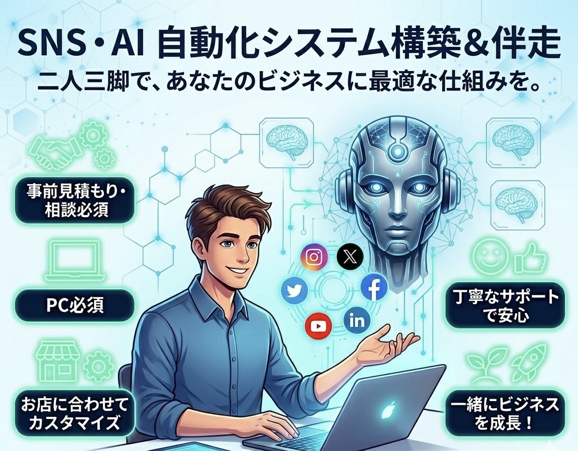 サロンの予約管理とsns集客をAIで全自動化します ポータルサイトを卒業する最強の自社予約システム イメージ1