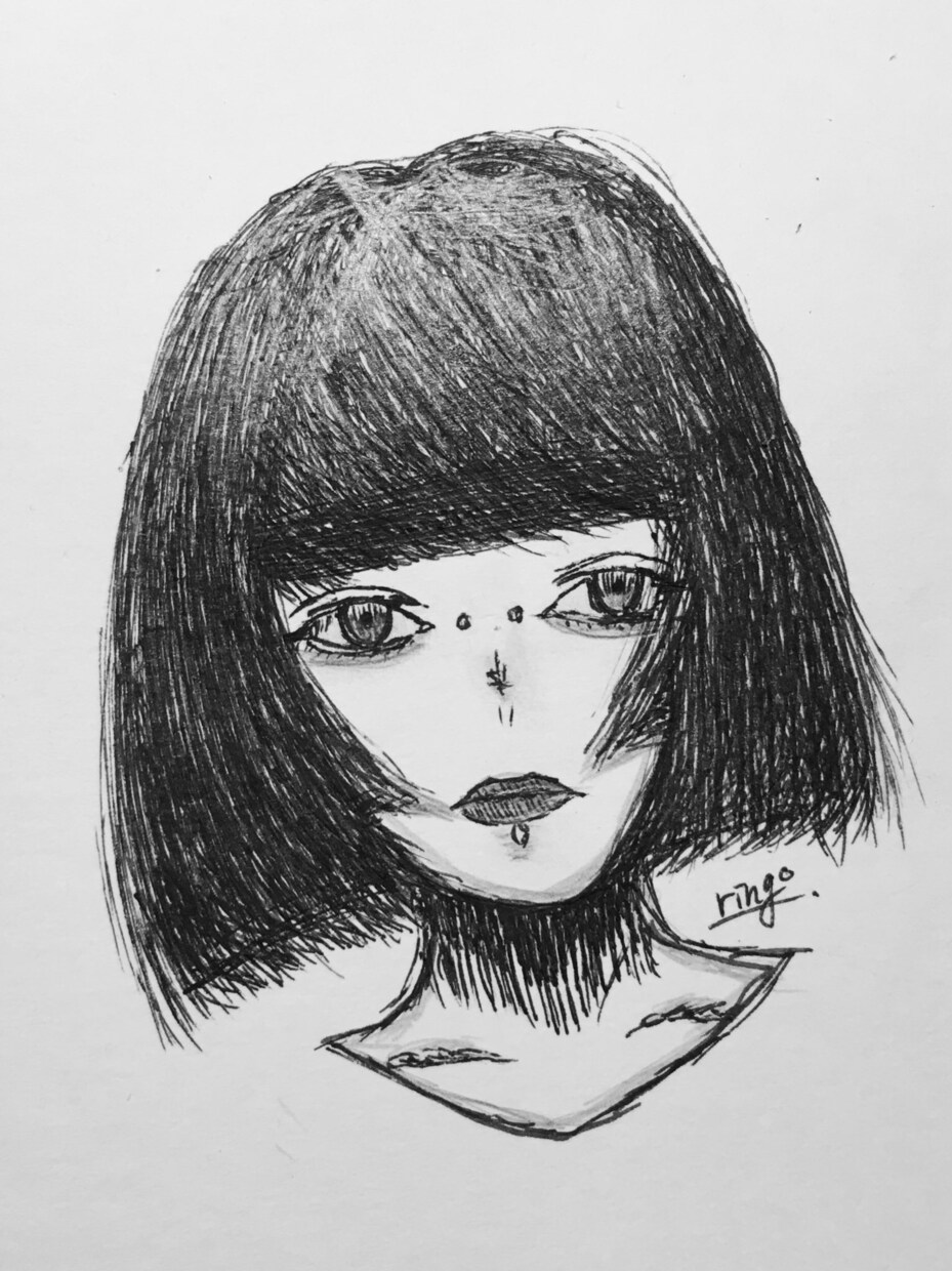 似顔絵ペン画で描きます ペン画なので細かく繊細なタッチ陰影のある立体的な似顔絵 イメージ1