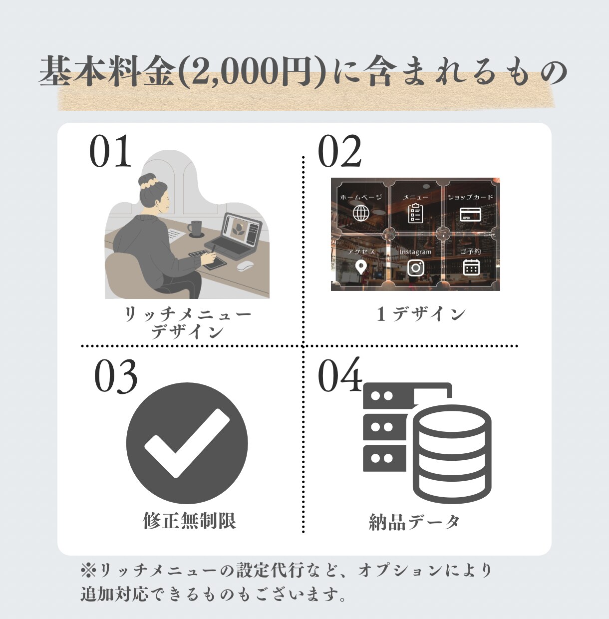 Canvaで公式LINEリッチメニューを作成します Canvaの編集可能なデータをそのままお渡しできます(^^♪ イメージ5