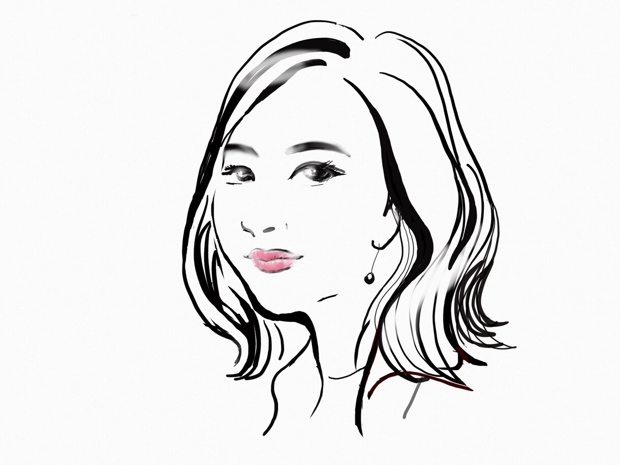 筆タッチのシンプルな似顔絵、アイコンを描きます 。スタイリッシュなセンスある、おしゃれイラストタッチで。 イメージ4