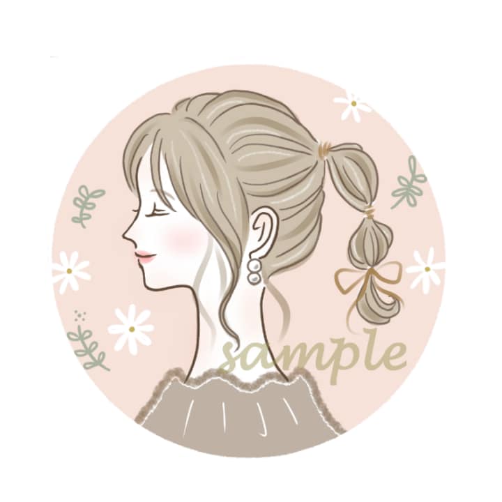 女性向け☆オトナ可愛いお洒落なアイコン描きます お洒落な雰囲気でグッと目を惹くアイコンに♡ イメージ4