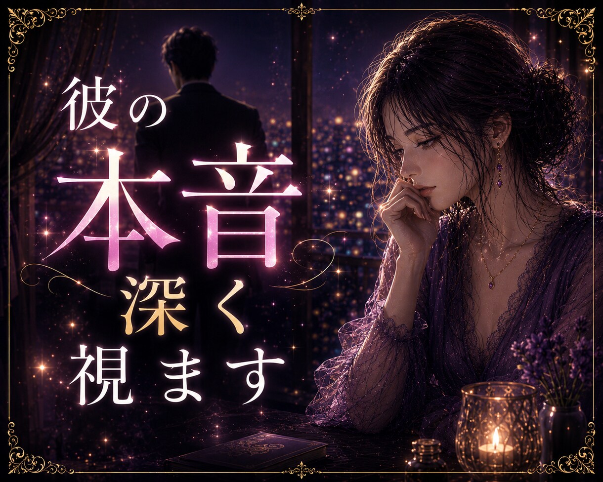 彼の本音と本質を深く読み解きます ＊曖昧な態度や心の奥にある想いを丁寧に視ます イメージ1