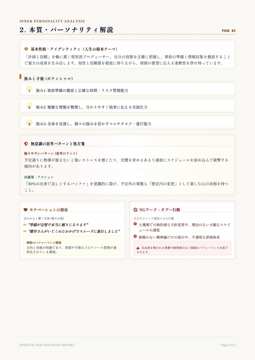 仕事や家族の悩みに四柱推命×ロジカルに整理します 否定なしの丁寧な鑑定。あなたに寄り添い具体的な解決策を提示 イメージ3