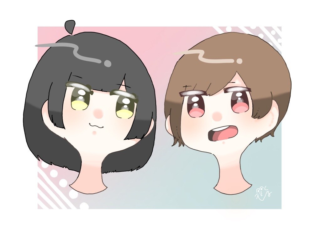 ペアアイコン承ります 大切な相方、恋人、好きなキャラとのペアお描き致します イメージ2